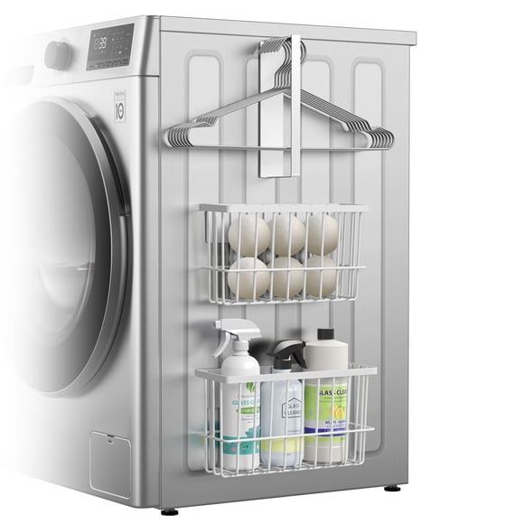 Secadora magnética para ropa, soporte para bolas y papelera Detukna White
