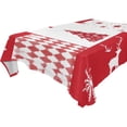 thumbnail image 4 of BZSMCE Square Tablecloth The Deer Sonwflake Pattern Tableclothes, 4 of 9