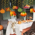 thumbnail image 5 of 20Pcs Fall Party Hanging Swirl Decorations Little Pumpkin Maple Leaf Foil Streamers Autumn Thanksgiving Hanging Door Ceiling Decoration, 5 of 7