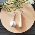 thumbnail image 2 of Daolelai Baseball Bat Earrings, 2 of 2