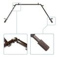 thumbnail image 1 of Ashanti 13/16" Bay Window curtain rod 20"-36", 38"-72" - Cocoa,(ABay-97-7), 1 of 4