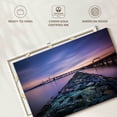thumbnail image 6 of Elephant Stock Rock Jetty And Chesapeake Bridge Wall Art - Horizontal Canvas Wall Art - Living Room Wall Decor - Architecture Canvas - Teal And Orange Decor - 36" x 24", 6 of 8