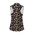thumbnail image 2 of Whosucclay Mushrooms and Butterflies Golf Sleeveless Top for Women, Quick Dry Elastic for Hiking Sports, Half Zip V Neck Golf Shirt, 2 of 7