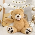 thumbnail image 5 of MorisMos Giant Teddy Bear 40'' Stuffed Animals with Footprints Plush Toy, 5 of 10