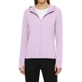 thumbnail image 3 of Women's UPF 50+ UV Sun Protection Jacket, Long Sleeve Cooling Shirt with Thumb Holes & Hood, Lightweight Breathable Performance Hoodie for Hiking, Travel, Gardening, 3 of 5