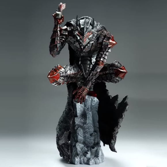 New Berserk - Guts Anime 25cm9.8inch Guts Battle Damaged Version Character Statue Desktop Collections Decorations Gift