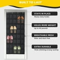 thumbnail image 5 of Retrocular 40 Pockets Over the Door Shoe Organizer, Hanging Mesh Pockets Shoe Rack Storage Closet Organizer, Black, 5 of 6