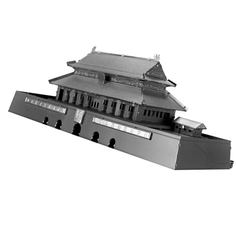 3D Metal Puzzle Chinese Tiananmen Square Statue Toy Home Decor Souvenirs 