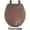 Chocolate Brown, variant on Wood Toilet Seat with Non Slip Grip Tight Bumpers, Standard Heavy Duty Wooden Bathroom Toilet Seat and Lid Set, Burgundy (Not Slow Close)