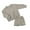 Khaki, variant on Krdevn Boys Girls 2 Pcs Pullover Sweat Suit Unisex Kids Long Sleeve Hoody Tops Elastic Waist Shorts Pockets Set,Kids Clothing,12-24 Months