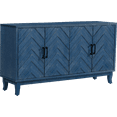 thumbnail image 4 of Buffet Sideboard Cabinet, Wooden Accent Storage with 4 Doors, Thickened Sideboard Storage Cabinet for Entryway Living Room, Antique Navy Blue, 4 of 8