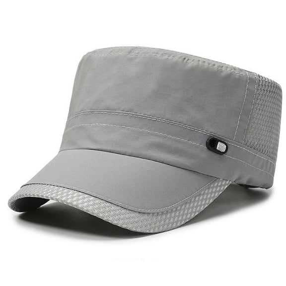 Hfnxid Women's Flat-Top Breathable Mesh Sun Hat, Quick-Dry Tennis Cap with Ventilated Crown, Lightweight Sporty Perforated Visor Hat for Outdoor Shade