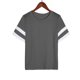 thumbnail image 4 of ICHUANYI Clearance Womens Oversized Tees Loose T Shirts Half Sleeve Round Neck Color BlockTunic Tops(Dark Gray, S) ICHUANYI WER2023081016365, 4 of 6