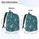 thumbnail image 2 of Balery Dachshund Dog Mochila Clásica Impresa Básica para Viaje, Mochila Escolar Resistente al Agua, Mochila de Lona con Correas Ajustables-Medium, 2 of 5