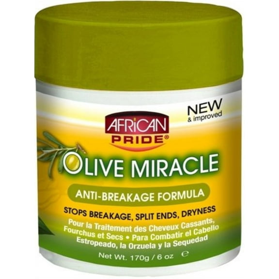 African Pride Olive Miracle Anti-breakage Formula, 6 oz (Pack of 4)
