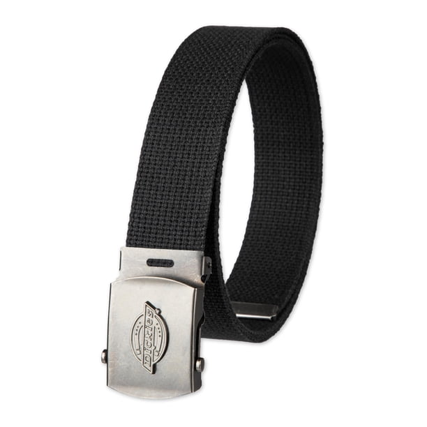 Cinturón de tela de algodón Dickies 30 mm negro, talla única