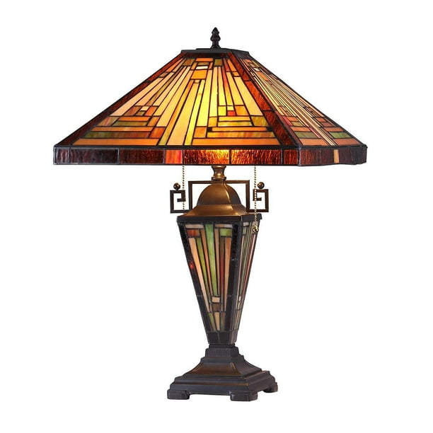 Chloe Lighting Innes Style 3 Light Mission Double Lit Table Lamp 16 Shade Com Chloe Lighting Innes Style 3, Mission Lamp Shade Plans