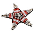 thumbnail image 4 of Aplique de cristal en estrella Hugo decoración de ropa 6cm rojo, 4 of 6