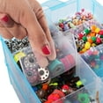 thumbnail image 5 of Craft Storage Organizer,Sewing Box,3-Tier Plastic Organizer Box with Dividers, Storage Containers with 30 Compartments(Adjustable) for Organizing Art Supplies, Fuse Beads, Jewelry,Tool,Kids Toy,Blue, 5 of 8