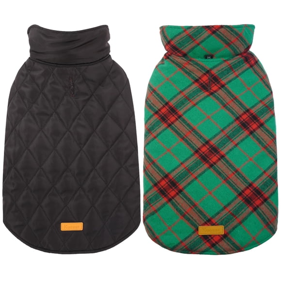 Abrigo impermeable reversible Kuoser para perro, ajustable y cálido