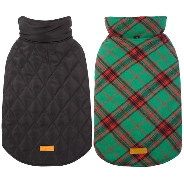 Abrigo para perro Kuoser, impermeable, reversible, cálido, XS