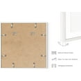 thumbnail image 4 of HAUS AND HUES Solid Oak Wood 16”x16” Picture Frames Matted to 12”x12” Set of 4 - White Picture Frames 16x16, White Square Frames 16x16, 16 x 16 Picture Frame Pack, Square Gallery Wall Frames, 4 of 6