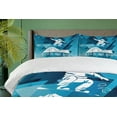 thumbnail image 4 of Ambesonne Adventure Duvet Cover Sets, Ride or Die Sketch, 2-King, Purple Blue White, 4 of 7