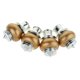 thumbnail image 1 of Kearding Curtain Drape Rod Pole Decorative Caps 28mm Dia. Inner Bright Gold Style_2 Type3 NO3, 1 of 1
