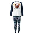 thumbnail image 5 of Fiomva Matching Family Pajamas Sets Christmas PJ's Holiday Christmas Deer Printed Sleepwear with Plaid Pants, 5 of 10
