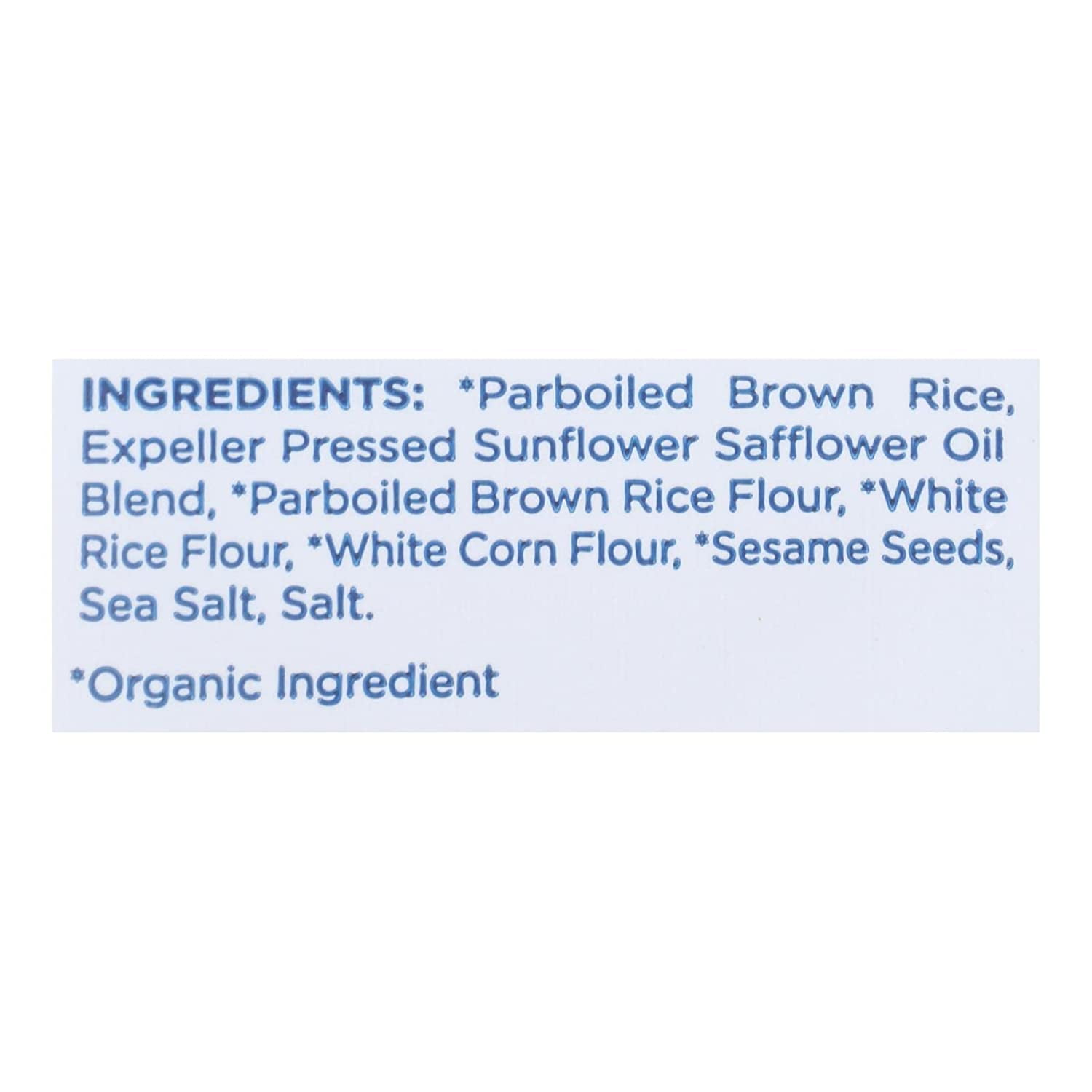 Lundberg Rice Chips Sea Salt 5.5oz Pack of 3