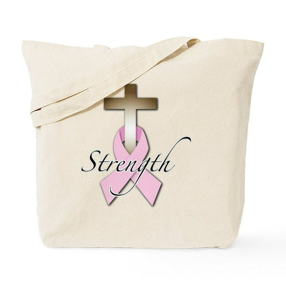CafePress - Breast Cancer Awareness Tote Bag - Unisex Canvas Tote Bag, Beige, 1-Piece
