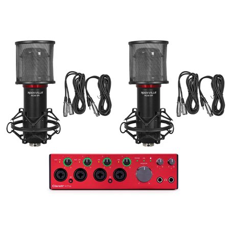 Focusrite Clarett+ 4Pre USB-C Audio Recording Interface JFET/ADAT+2) Microphones