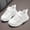 White, variant on Girls Fashion Sneakers All Season Kids Athletic Shoes Flat Platform Non- Lightweight Mesh Breathable Lace-Up Hook and Loop Casual