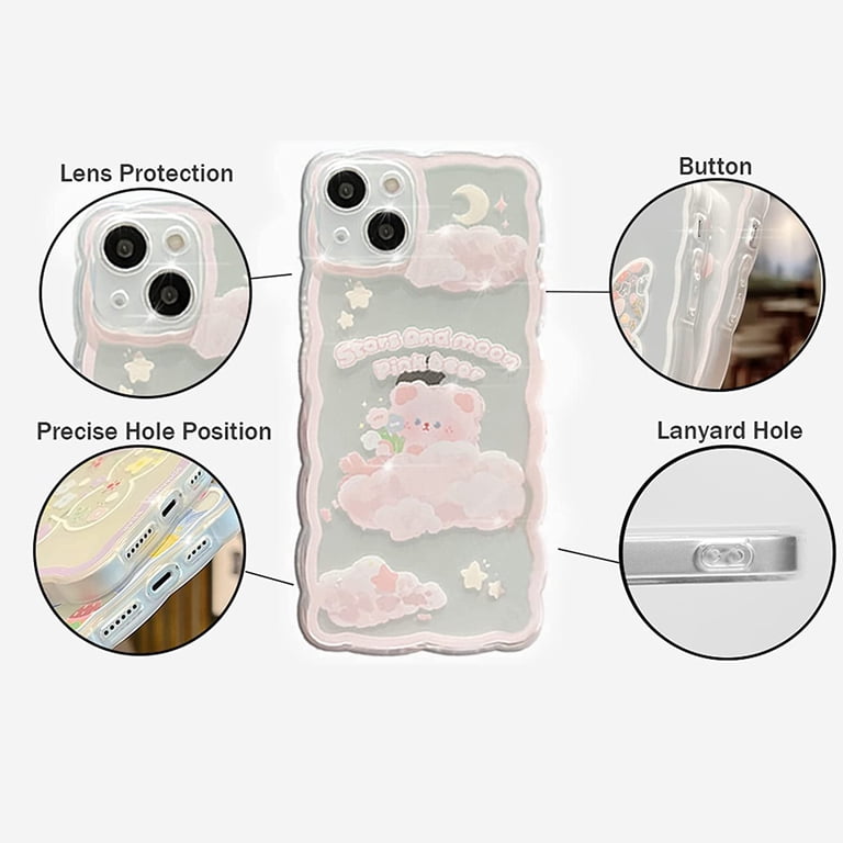 Compatible with iPhone 13 Pro Max Case Cute Cartoon Floral