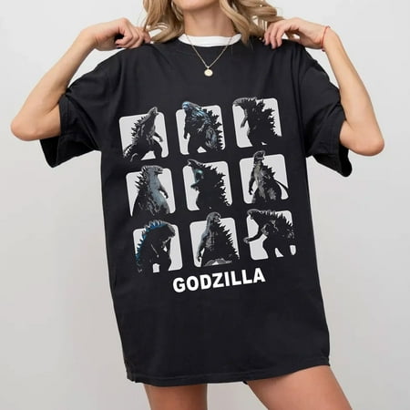 Godzilla Moods Box Up Funny T-shirt Hoody Kids Child Tote Bag Tshirt Gildan Oversized Men Women Unisex 6904