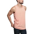 thumbnail image 4 of G-Style USA Men's Straight Hem Long Length Tank Top TT60 - Coral - X-Large, 4 of 7