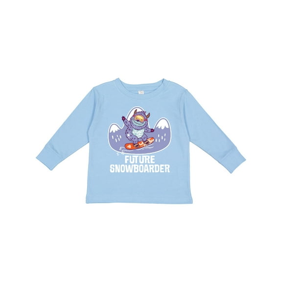 Inktastic Snowboarding Future Snowboarder Boys or Girls Long Sleeve Toddler T-Shirt