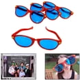 thumbnail image 7 of 6 Pack Plastic Jumbo Blue Lens Sunglasses for Costumes or Photo Booth Props, 7 of 7