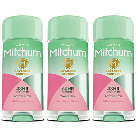 (3 Pack) Lady Mitchum Odor Control Antiperspirant And Deodorant, Powder Fresh - 2.25