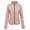 Blush, variant on Women’s Lightweight Quilted Jacket Long Sleeve Full Zip Up Casual Stand Collar Coat Outerwear with Pockets NEWJ22 Camel S
