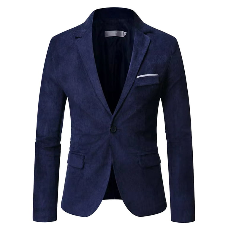 Men's 1 Button Business Dress Blazers Solid Slim Casual Long Sleeve Notched  Lapel Suit Jacket Daily Formal Coat Fahsion Casual Regular Fit Jackets for  Wedding Party 