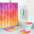 thumbnail image 7 of Floral Bathroom Set with Shower Curtain and Rugs Accessories, Vintage Wood Floral Shower Curtain Set, Flower Leaf Shower Curtain for Bathroom, Vintage Bathroom Decor 4 Pcs, 7 of 7