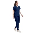 thumbnail image 6 of Niaahinn Women's Scrubs Set - V-Neck Top & Drawstring Jogger Scrub Pant for Nursing Uniforms, 9 colors, 6 of 8