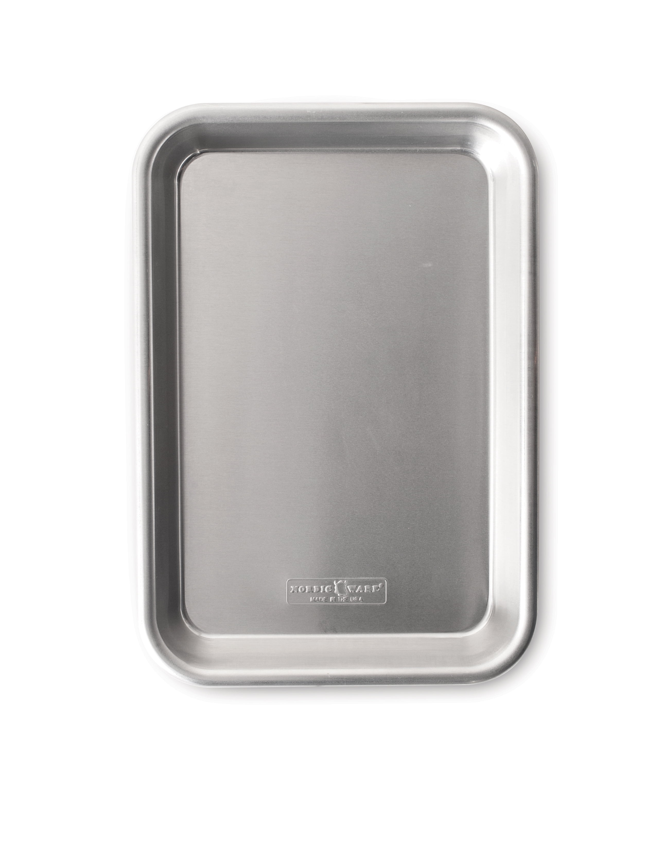Nordic Ware Naturals Aluminum Eighth Sheet Pan,10.1" x 7" x 1.1", Silver
