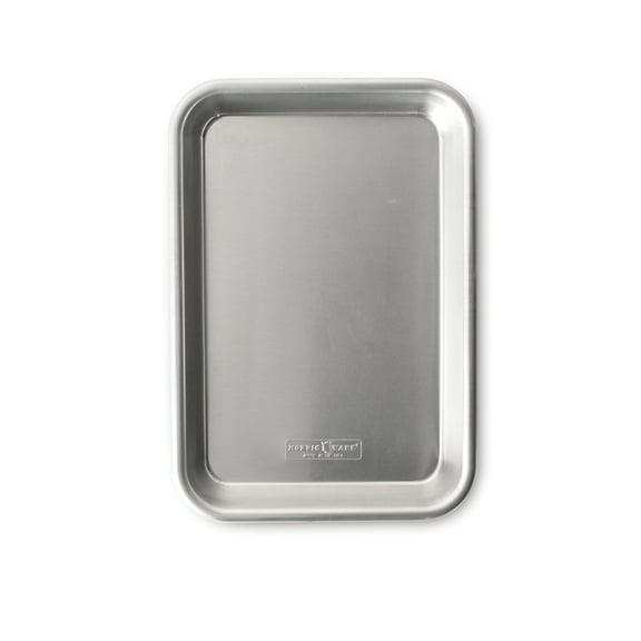 Nordic Ware Naturals 10" x 7" Aluminum Eighth Sheet, Rectangular Cookie & Baking Sheet Pan
