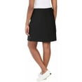 thumbnail image 2 of Hilary Radley Women's Built-in Shorts front Pockets Super Stretch Skort-Black / L, 2 of 4