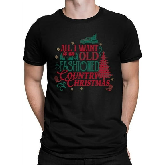 Old-Fashioned Country Christmas T-shirt Men's