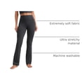 thumbnail image 4 of Pantalones CRZ YOGA Butterluxe de tiro alto y campana 81 cm Gris M, 4 of 7