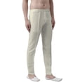 thumbnail image 2 of eloria Men's Premium Comfort Straight Fit Flat Front Dress Pant Pyjamas, Color: Ivory, Size : 34, 2 of 6