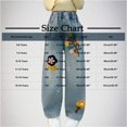 thumbnail image 3 of uublik Girls Jeans 5-16 Years Elastic Waist Pants Casual Loose Denim Pants with Pockets Comfy Trousers Navy, 3 of 5